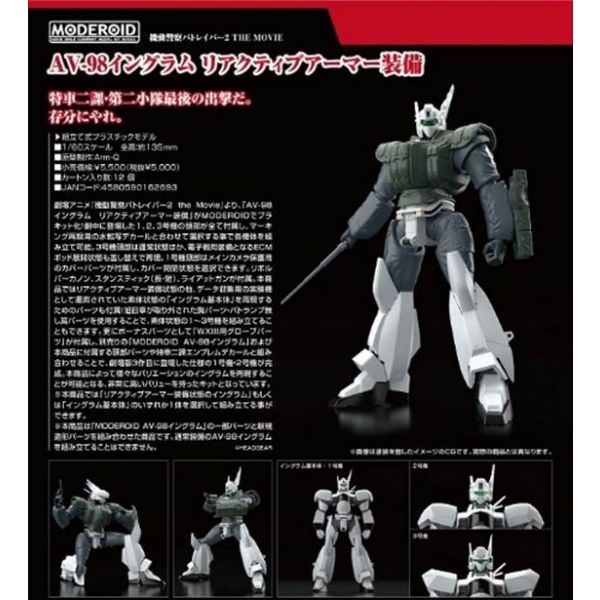 MODEROID 機動警察パトレイバー2 the Movie AV-98イングラム リアクティブアーマー装備